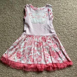 Baby Lulu Pink Butterfly Dress~size 2T~